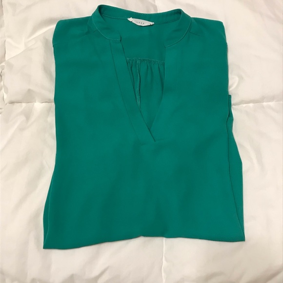 Green Lush Polyester Top - Picture 1 of 8